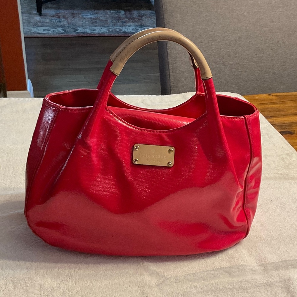 Kate Spade Glossy Red Tote